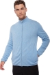 Cashmere & Yak men waistcoat sleeveless sweaters vincent silver azur blue chine 2xl